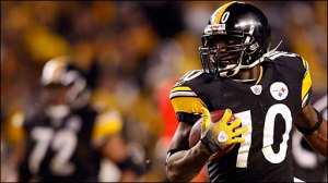 Santonio Holmes looks for things other than himself going on in sports. Oh, look at this article!